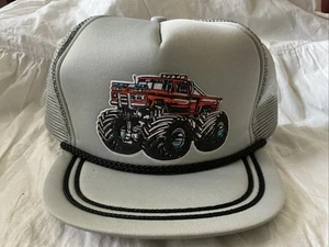 Vintage NOS Monster Truck SnapBack Mesh Rope Trucker Cap 90er 80er - Bild 1 von 5