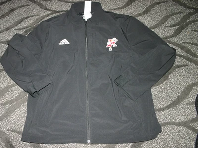 Adidas Louisville Cardinals Basketball Team Issued Black Zip Jacket D. Bird M - Image 1 of 2