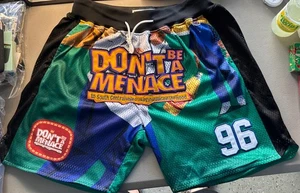 Pantalones Cortos Headgear Classics Medianos Don’t Be A Menace South Central Juice Capucha Como Nuevos - Imagen 1 de 5