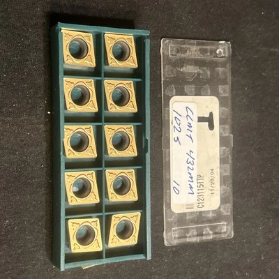 Cantidad. 10, Parlec (Sandvik) CCMT432MM 1025, insertos de torneado de carburo. CCMT 120408 Foto 1 de 4