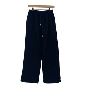 PINK by Victorias Secret Gr. XS schwarz weites Bein Jogginghose Pull On Kordelzug - Bild 1 von 13