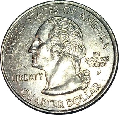 2002 P Louisiana State Quarter Cent Coin From US Mint 25 Cents Purchase 1812 - Image 1 of 2