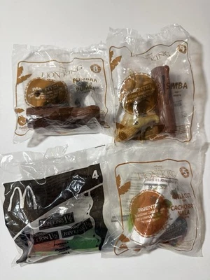 Lote de 4 juguetes Happy Meal vintage Lion King McDonalds Simba, Nala, Pumba sellados Foto 1 de 4