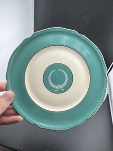 Set Of 12 Rosenthal Continental Empire Green Salad Plates Gold Rims Rare Read* - Picture 1 of 21