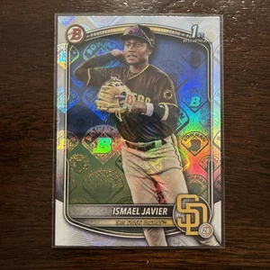 ISMAEL JAVIER 2025 BOWMAN 1ST BOWMAN RETRO LOGO FOIL PADRES - Picture 1 of 2