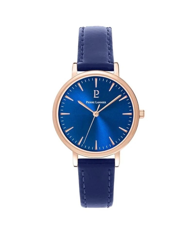 PIERRE LANNIER Mujer Analógico Cuarzo Informal Reloj Clásico Vestido Esfera Azul Impermeable Foto 1 de 4