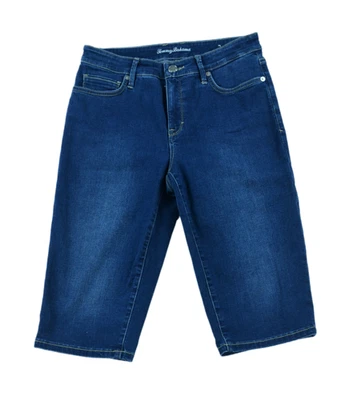 Bermudas TOMMY BAHAMA para mujer talla 4 azul denim elástico Foto 1 de 4