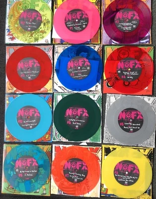 Nofx 7“ Set Of Month Record Vinyl Fatwreck Lagwagon Bad Religion Punk 7 Inch EP - Bild 1 von 4