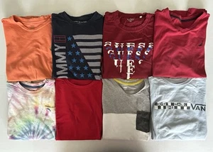 Lot Of Boys Short Sleeve Shirts Youth Size XL Extra Large Nautica Vans Tommy - Picture 1 of 10