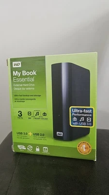 Western Digital My Book Essential 3 TB External Hard Drive W. USB 3.0 Ultra Fast - Image 1 of 4
