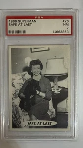 1966 SUPERMAN TRADING CARD SAFE AT LAST #26 PSA NM 7 - Picture 1 of 2