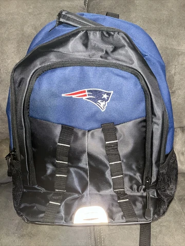 New England Patriots NFL Navy 17" x 7.5" x 12.5" Team Logo Backpack Bags Cover