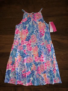 Lilly Pulitzer XS Rainforest Retreat EVALYN DRESS Halter Neck Tiered Swing NWT - Picture 1 of 5