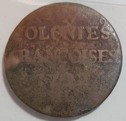 FRENCH COLONIES 9 Deniers 1722 H La Rochelle Mint ICCS VG8 Cover