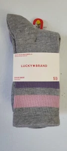 Lucky Brand Women's 5-Pairs Everyday Comfort Crew Socks. (62). - Picture 1 of 6