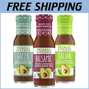 Flavorful 3-Pack: Italian, Balsamic & Greek Salad Dressings with Avocado Oil - Imagen 1 de 11