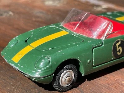 Early60's Corgi Toys Lotus Elan S2 Convertible Green Vintage Die Cast Model Car - Image 1 of 4