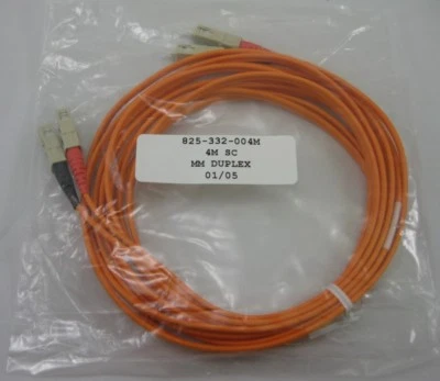 4M OM2 SC to SC 50/125 Multimode Duplex Fiber Optic Patch Cable 13.1' ft - Image 1 of 4