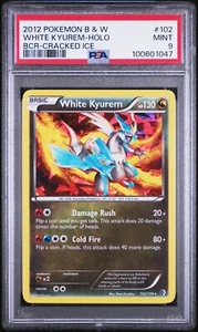 PSA 9 White Kyurem #102 Cracked Ice Holo. POKEMON Boundaries Crossed 2012. POP 2 - Picture 1 of 4