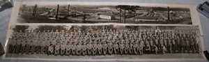VINTAGE JAN 1943 WWII PANORAMIC PHOTO FT MCLELLAN ALABAMA COMPANY B BATTALION 21 - Picture 1 of 9