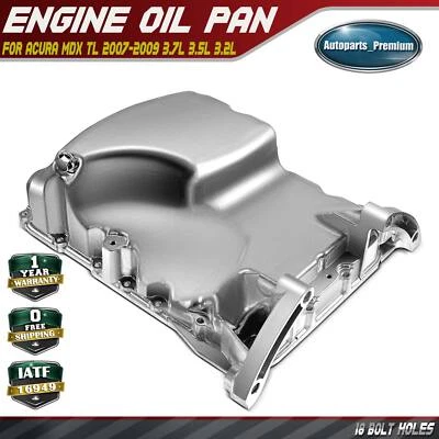 Panela de óleo do motor para Acura MDX TL 2007 2008 2009 3.7L 3.5L 3.2L - Imagem 1 de 4