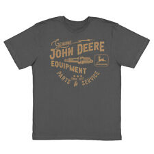 John Deere Equipment Graphic Size Large Short Sleeve T-Shirt Mens/Unisex Slate