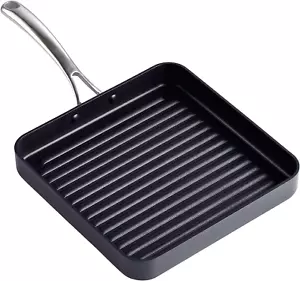 Nonstick Square Grill Pan 11 X 11-Inch, Hard Anodized Grilling Skillet Pan Cookw - Picture 1 of 6