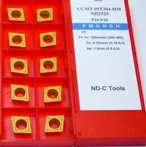10x CCMT 09T304-HM ( P10-P30) Wendeplatten für Stahl Bearbeitung mit Rechnung - Bild 1 von 1