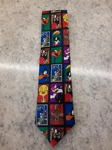 Looney Tunes Stamp Collection 1997 Necktie Warner Brothers US Postal Service - Picture 1 of 10