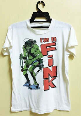 CAMISETA DE COLECCIÓN DE LA REVISTA DE CÓMICS THE FINK JUDGE DREDD AÑOS 80 2000 DC anthrax punk rock Foto 1 de 3