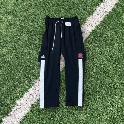 NCAA Mens Rutgers black snap away warmup pants size 2xL (EC4352) new - Image 1 of 4