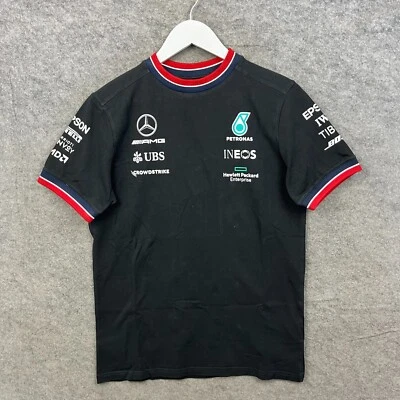 Maillot Mercedes homme petit noir AMG Petronas Racing Team F1 Formule 1 2022 - Photo 1/4