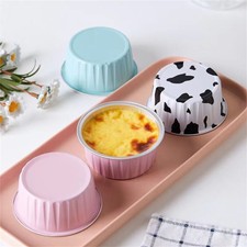 10 pz stampi per cupcake in lamina di alluminio stampi per muffin per festa