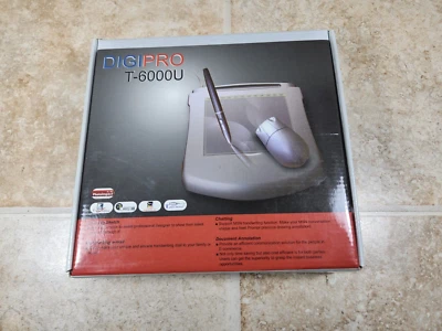 DIGIPRO T-6000U Graphic Drawing Tablet with Cordless Pen and Mouse - Image 1 of 4
