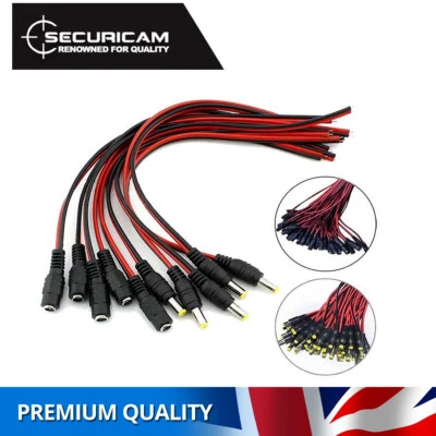 SECURICAM Connettore Cavo Connettore Filo Presa Alimentazione DC Maschio Femmina CCTV LED Ingrosso