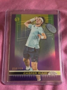 1224-3 2024 Topps Cromo Tenis Púrpura Casper Rudd 050/499 #75 - Imagen 1 de 1