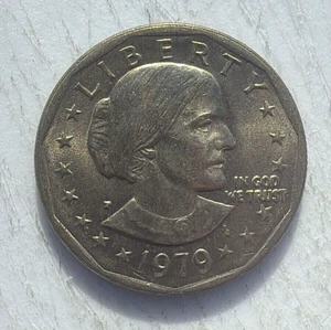 1979 Susan B Anthony Liberty P [Rare FG - Frank Gasparro] ONE DOLLAR U.S. Coin  - Picture 1 of 2