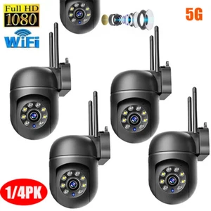 Sistema de Cámara de Seguridad WiFi 5G Inalámbrica 1/4PK Exterior Visión Nocturna 1080P Cámara HD - Imagen 1 de 26