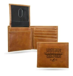 Tampa Bay Lightning Stanley Cup Champions Billfold Envío Ahora Medio Oeste Gran Regalo - Imagen 1 de 1