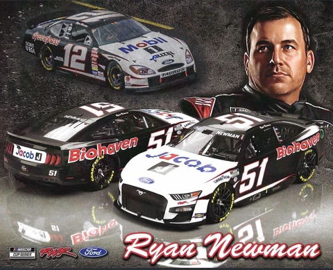 2023 RYAN NEWMAN “BIOHAVEN" #51 NASCAR DARLINGTON THROWBACK POSTCARD Cover