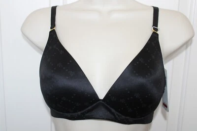 LAUREN RALPH LAUREN Wireless Logo T-Shirt Bra in Beige, Red, Navy or Black - Image 1 of 4