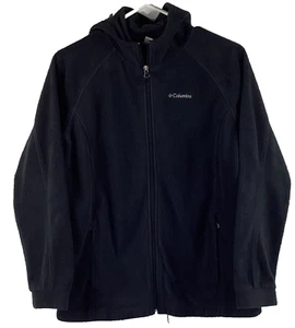 Columbia Jacket Youth Size XL 18/20 Black Full Zip Fleece Lightweight - Picture 1 of 8