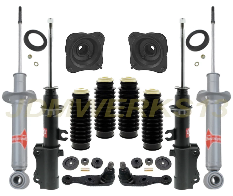 KIT DE RECONSTRUÇÃO DE SUSPENSÃO E AMORTECEDORES KYB 4 APOIOS DE SUSPENSÃO FC MAZDA RX7 RX-7 86 87 88 1988 - Imagem 1 de 4