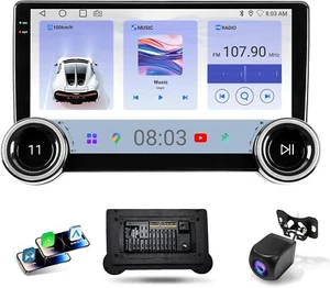 241 Double DIN Car Stereo Bluetooth-Apple CarPlay/Android Auto|10.1″ RRP £170 - Picture 1 of 9