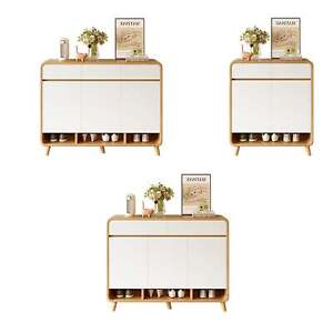 Foret Shoe Cabinet Modern Shelf Drawer Large Storage Rack Wood Cupboard 3 Sizes