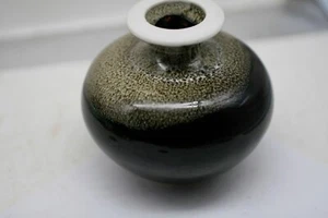Louis Mulcahy Brown Glazed Posy Vase Irish Studio Pottery Z2 - Picture 1 of 5