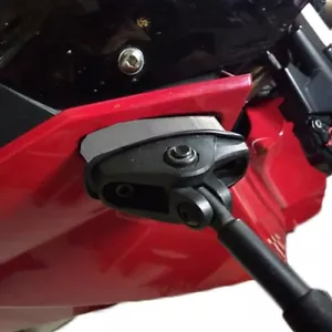 ADATTATORE RIALZO PROLUNGA SPECCHIO GRIGIO SUPPORTI INGRANDITORE per BMW F800S F 800 S 800S - Foto 1 di 6