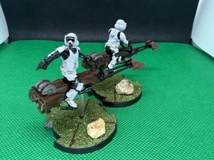 Star Wars Legion Stormtroopers Speeder Bikes Scout Troopers Miniatures Painted - Picture 1 of 3