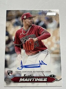 JUSTIN MARTINEZ 2024 TOPPS STADIUM CLUB ROOKIE RC AUTOGRAPH AUTO!! - Picture 1 of 2