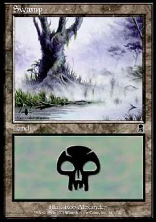 Swamp (341) - Light Play MTG Odyssey - Image 1 of 1